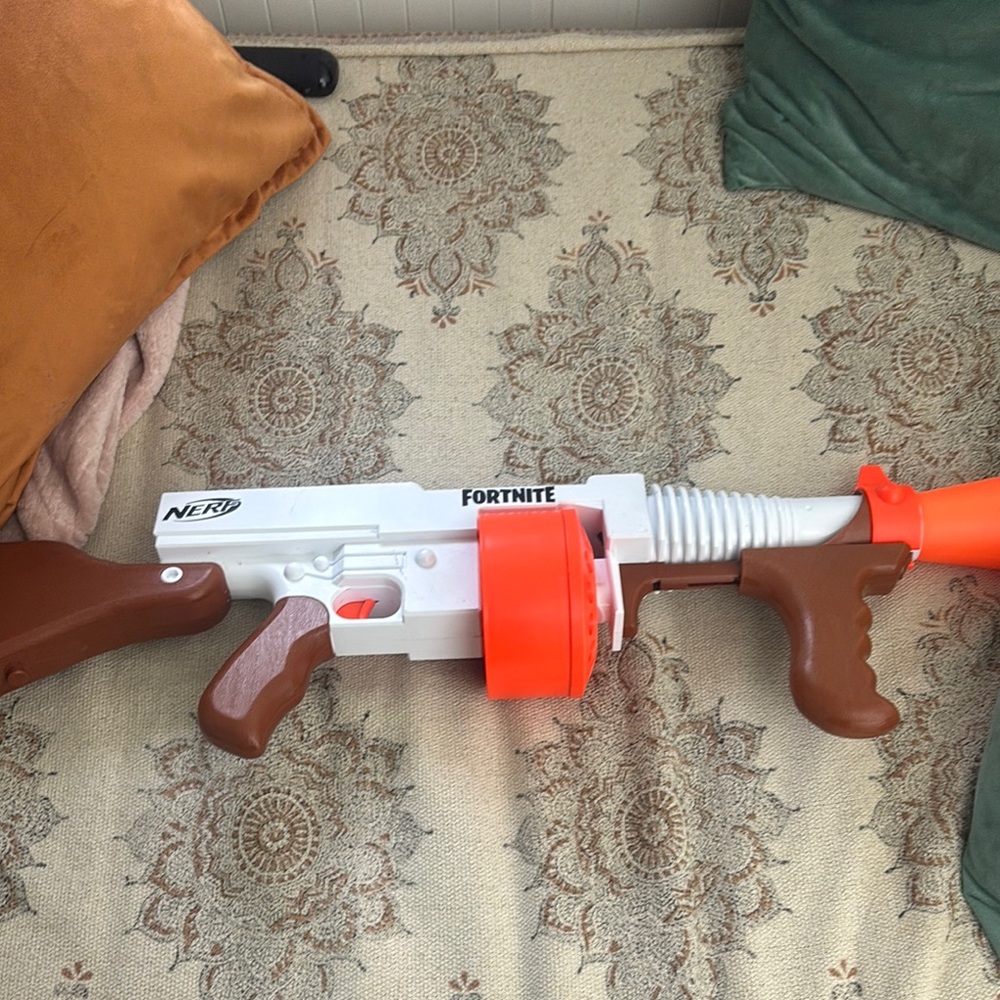 Nerf Action Figure Playset White and Orange Tactical Blaster
